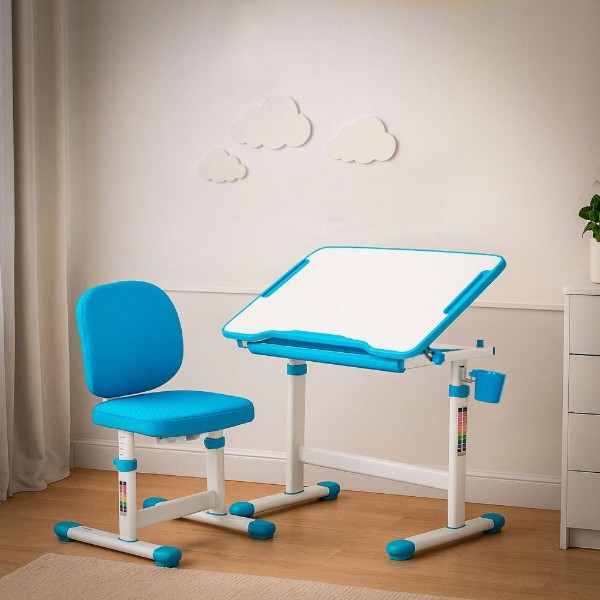 Фото - Комплект мебели школьный Evo-kids Evo-06 Plus BL